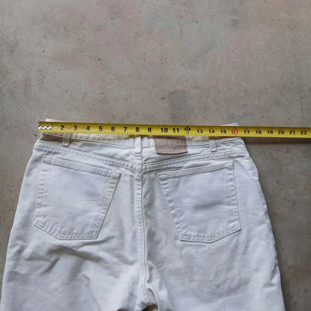 Bugle-boy Men's White and Cream Shorts